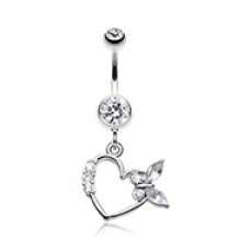 Butterfly Romance Belly Button Ring