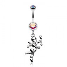 Valentines Cupid's Arrow Love Struck Belly Button Ring