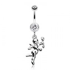 Valentines Cupid's Arrow Love Struck Belly Button Ring