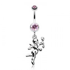 Valentines Cupid's Arrow Love Struck Belly Button Ring