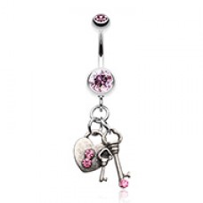 Love Lock Down Belly Button Ring