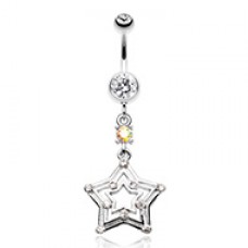 Dazzling Star Belly Button Ring