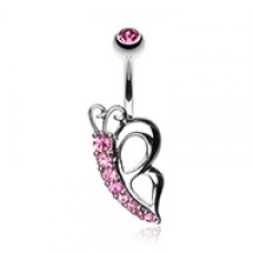 Butterfly Sparkle Belly Button Ring