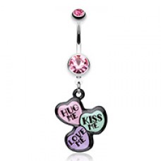 Triple Heart Statement Belly Button Ring