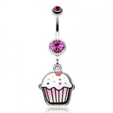 Cute Cupcake Belly Button Ring