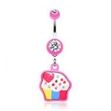 Sweet Tooth Cupcake Belly Button Ring