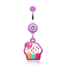 Sweet Tooth Cupcake Belly Button Ring