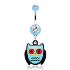 Cute Owl Belly Button Ring