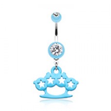 Star Brass Knuckle Belly Button Ring