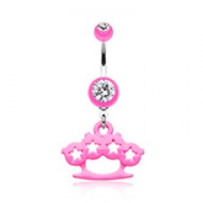 Star Brass Knuckle Belly Button Ring