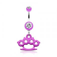 Star Brass Knuckle Belly Button Ring