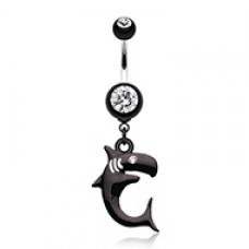 Shark Attack! Belly Button Ring