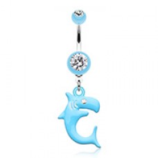 Shark Attack! Belly Button Ring