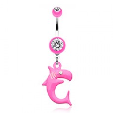 Shark Attack! Belly Button Ring