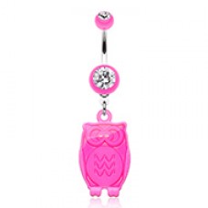 Intensity Owl Belly Button Ring