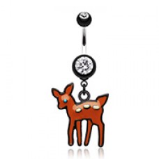 Adorable Fawn Belly Button Ring