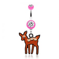 Adorable Fawn Belly Button Ring