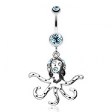 Octopus Sparkle Belly Button Ring