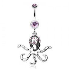Octopus Sparkle Belly Button Ring