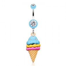 Triple Treats Ice Cream Belly Button Ring
