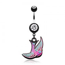 Freedom Bird Belly Button Ring