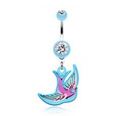 Freedom Bird Belly Button Ring