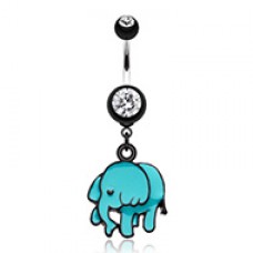 Super Cute Elephant Belly Button Ring