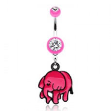 Super Cute Elephant Belly Button Ring