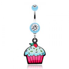 Cupcake sweets Belly Button Ring