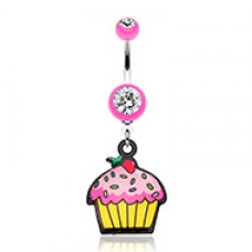 Cupcake sweets Belly Button Ring