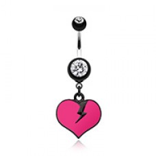 Broken Heart Belly Button Ring