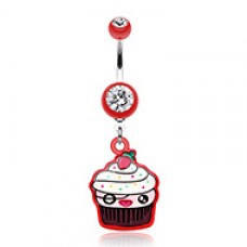 Betty Cupcake Belly Button Ring