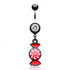 Sugar Swirls Candy Belly Button Ring