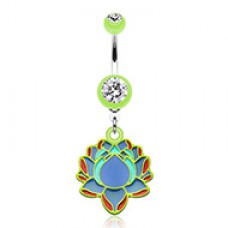 Bright Lotus Belly Button Ring