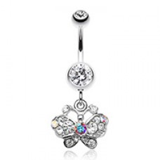 Charming Butterfly Belly Button Ring