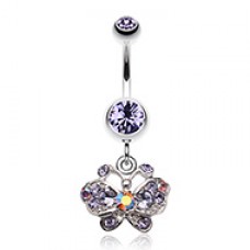 Charming Butterfly Belly Button Ring
