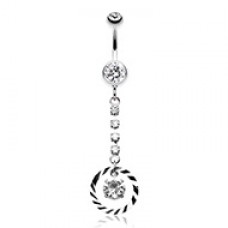 Eternity Gem Sparkle Belly Button Ring