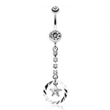 Shimmering Star Journey Belly Button Ring