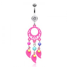 Enchanted Loop Dream Catcher Belly Button Ring