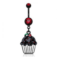 Blackline Sweet Cupcake Belly Button Ring