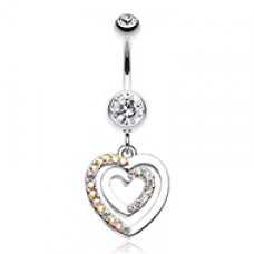 Heart Romance Belly Button Ring