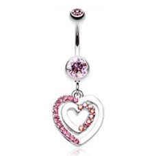 Heart Romance Belly Button Ring