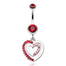 Heart Romance Belly Button Ring