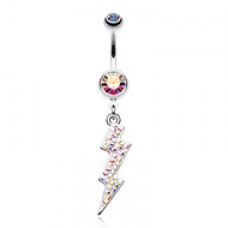 Lightning Bolt Radiance Belly Button Ring