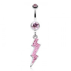 Lightning Bolt Radiance Belly Button Ring