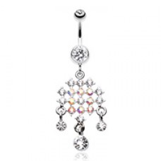 Striking Chandelier Belly Button Ring