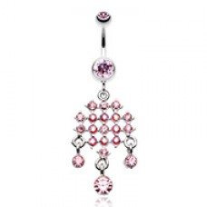 Striking Chandelier Belly Button Ring