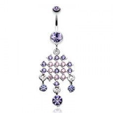 Striking Chandelier Belly Button Ring