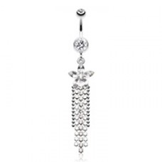 Flower Delight Showers Belly Button Ring