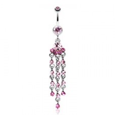 Shimmering Chandelier Belly Button Ring